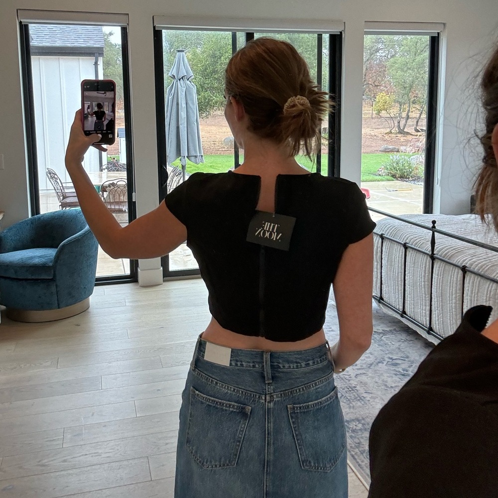 Structured crop top - Picture 5 of 9